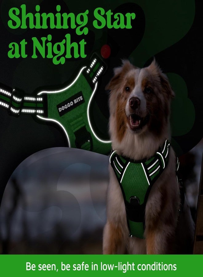 Doggo Bite Premium Reflective Dog Vest Harness| Soft Breathable| Padded Handle| Adjustable Straps & Dual Lock Buckle| No-Choke Design with Free Leash-22mm Chest (28-37inch) All Giant Breeds 35-60Kg - Image 5