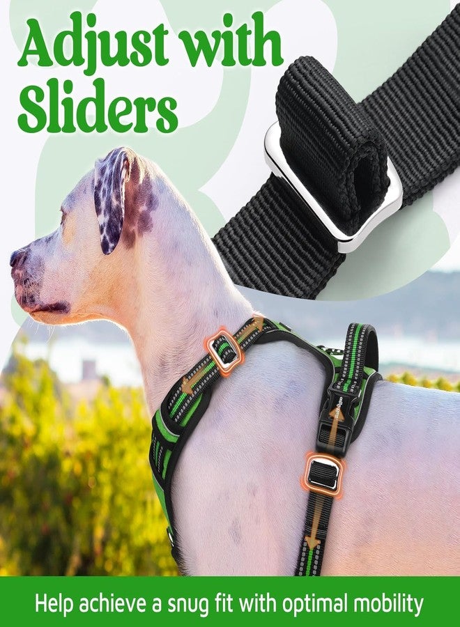 Doggo Bite Premium Reflective Dog Vest Harness| Soft Breathable| Padded Handle| Adjustable Straps & Dual Lock Buckle| No-Choke Design with Free Leash-22mm Chest (28-37inch) All Giant Breeds 35-60Kg - Image 3