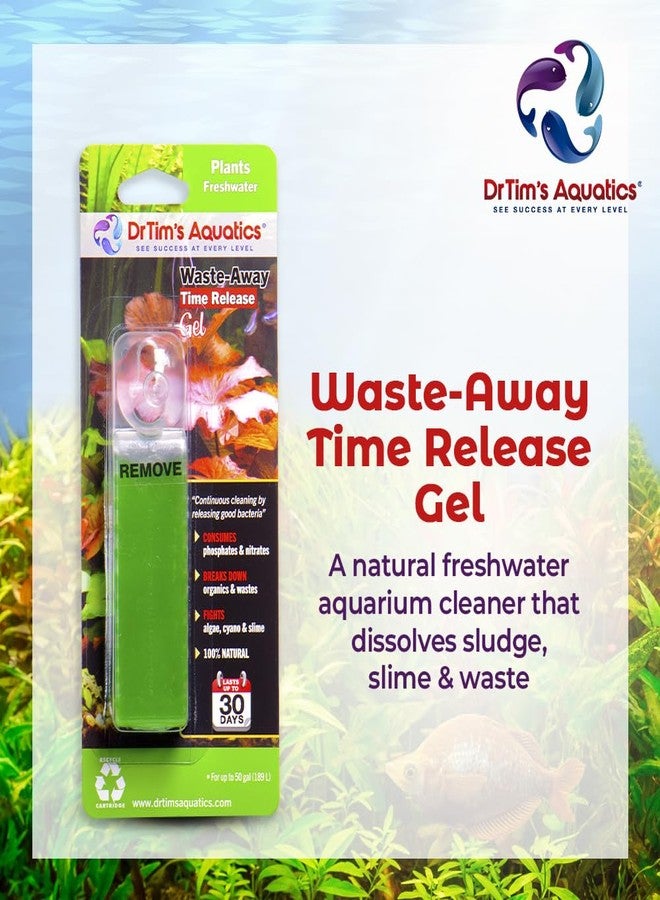دي آر تيم أكواتيكز جل تنظيف أحواض الأسماك من دكتور تيمز أكواتيكس، مناسب لأحواض المياه العذبة - يزيل الانسدادات، وينظف، ويزيل بقايا طعام الأسماك المخفية - مناسب لأحواض النباتات - عبوة صغيرة مزدوجة - Image 2