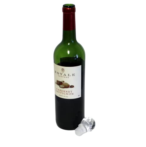 Dependable Products Acrylic Wine Bottle Stopper Crystal Clear with Airtight Silicone Seal Wine Preserver Saver Gift Packaging - Image 4
