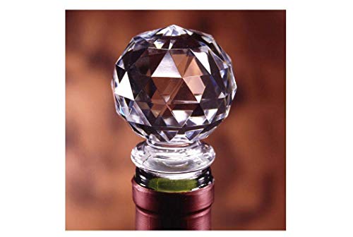 Dependable Products Acrylic Wine Bottle Stopper Crystal Clear with Airtight Silicone Seal Wine Preserver Saver Gift Packaging - Image 1