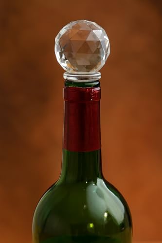 Dependable Products Acrylic Wine Bottle Stopper Crystal Clear with Airtight Silicone Seal Wine Preserver Saver Gift Packaging - Image 2