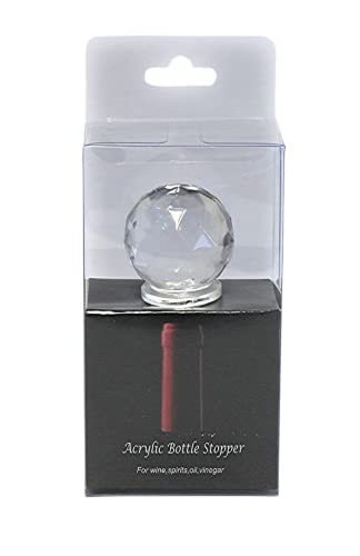 Dependable Products Acrylic Wine Bottle Stopper Crystal Clear with Airtight Silicone Seal Wine Preserver Saver Gift Packaging - Image 5