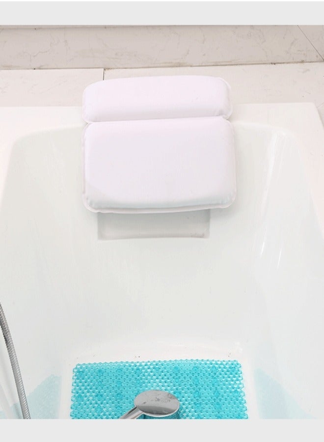 MIXDE Comfort Slip Resistant Soft Relaxing Spa Bath Pillow Cushion Support Head and Neck in Tub - Image 4