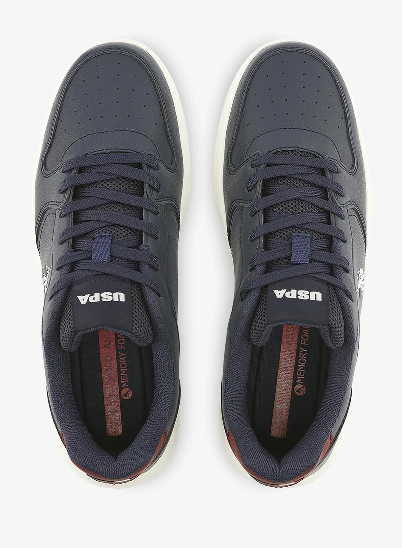 U.S. Polo Assn. Navy Men's Navy Sneakers - Lightweight, Breathable and Comfortable Shoes for Men | Best Price UAE