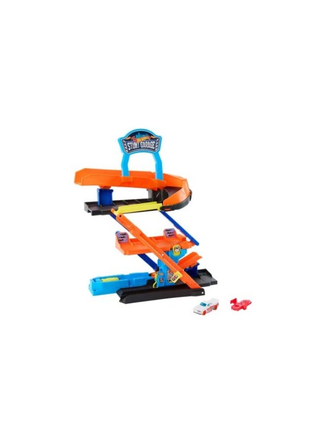 Hot Wheels Mattel Hot Wheels Speed Snap Transforming Stunt Garage - Image 2