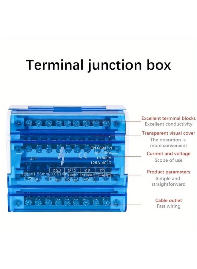 215 2 في 28 صندوق تقاطع خارجي علبة كهربائية لحامل DIN - Image 4