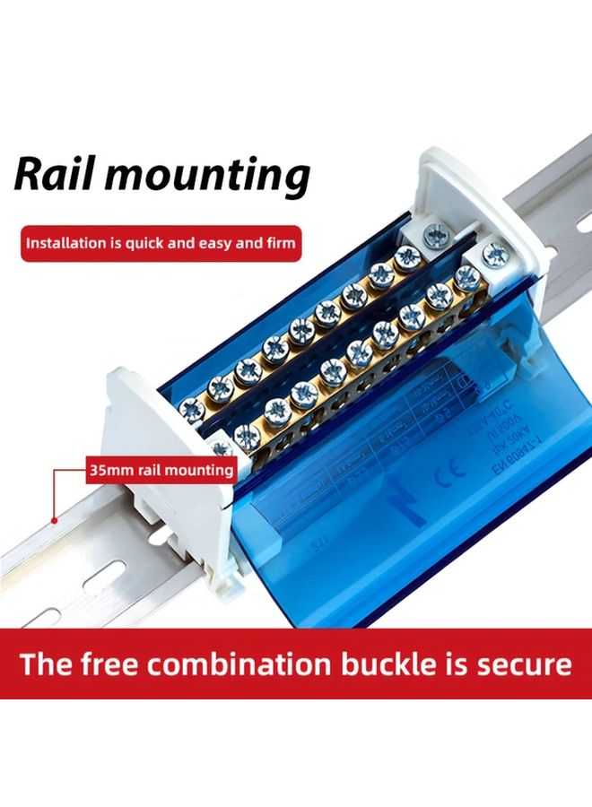 215 2 في 28 صندوق تقاطع خارجي علبة كهربائية لحامل DIN - Image 5