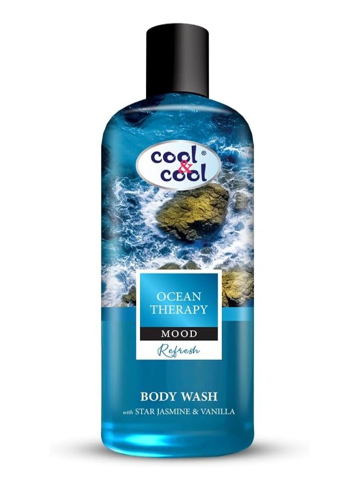 Cool & Cool Ocean Therapy Body Wash 500ML - Sea Kelp & Coconut Water - Hydrating & Revitalizing, Inspired by Nature, Refreshes Body & Mind - Image 1