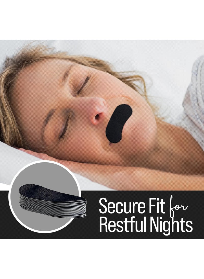 30 Pcs Sleep Strips Mouth Tape for Sleeping – Anti-Snoring Strips for Nose Breathing, Snore Reduction & Better Sleep | Hypoallergenic Adhesive Mouth Stickers for Kids & Adults (30 Pcs) - Image 4
