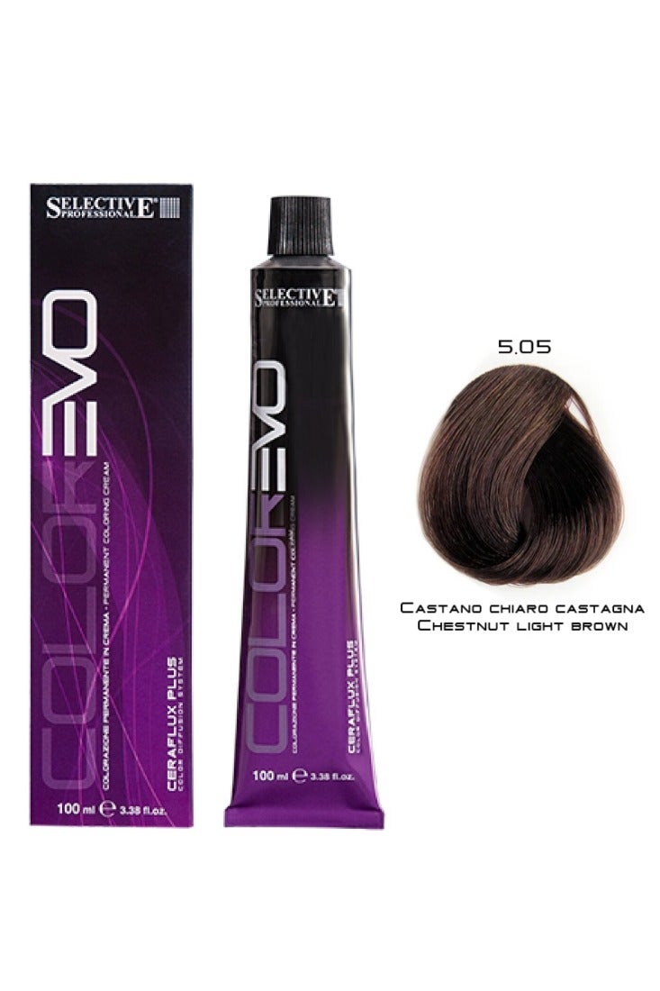 Selective Professional Colorevo 5.05 Chestnut Light Brown 100ml - Image 1