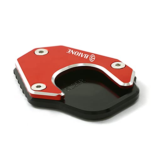 BAIONE Motorcycle Kickstand Pad Extender Foot Side Stand Extension Pad Support Plate Replacement for Honda CRF250 Rally CRF250L 2017 2018 2019 Red - Image 4