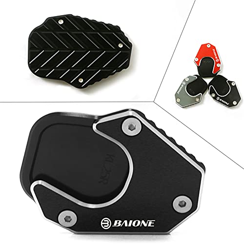 BAIONE Motorcycle Kickstand Pad Extender Foot Side Stand Extension Pad Support Plate Replacement for Honda CRF250 Rally CRF250L 2017 2018 2019 Red - Image 2