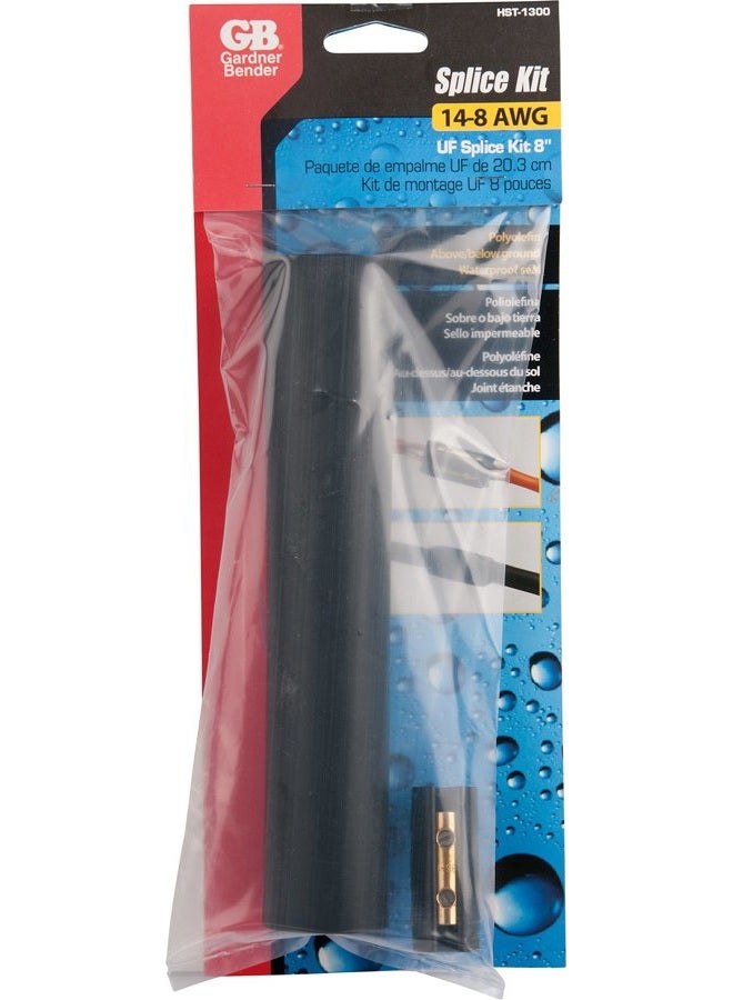 Gardner Bender HST-1300 Underground Cable Kit for Waterproof, 14-8 AWG, UF Copper Wire-Includes: 8 inch. Heavy-Wall Heat Shrink & Screw Splice Connectors, Black - Image 3