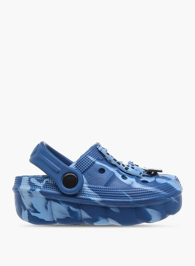 Aqua Boys Animal Accent Clogs with Backstrap