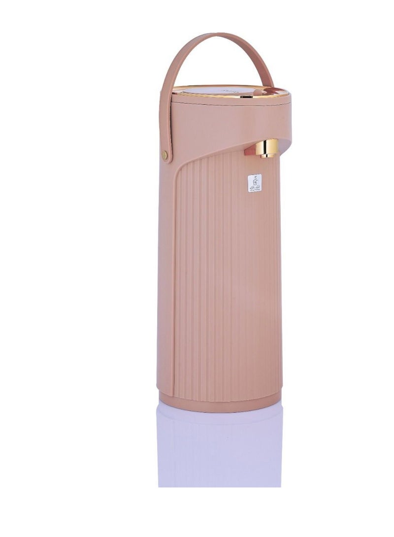 السيف غاليري ترمس الجود جلوري، 2.2 لتر، حافظة داخلية زجاج، هيكل خارجي بلاستيك - بيج ذهبي