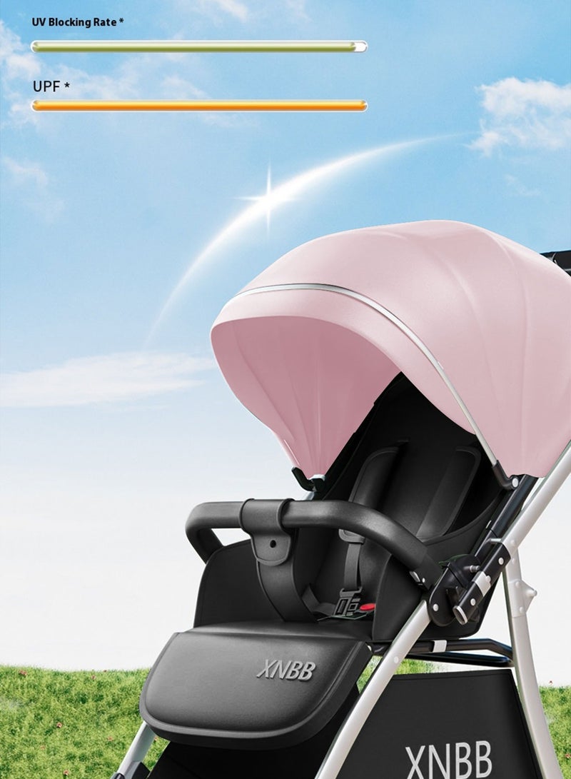 MaBaby Twin Stroller, Foldable And Detachable Travel Stroller, Can Sit And Lie, Lightweight Pram From 0-4Years - Image 2