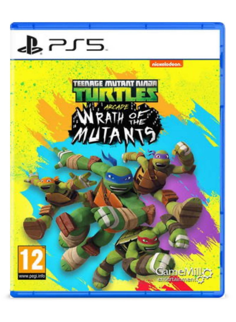 جيم ميل Teenage Mutant Ninja Turtles Wrath of the Mutants إصدار PS5 – لعبة أكشن آركيد كلاسيكية - playstation_5_ps5 - Image 1