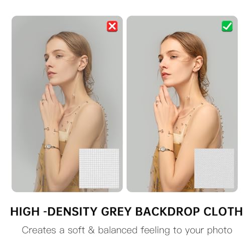 BEIYANG Light Grey 10 x 20 Ft Large Screen Backdrop Cloth for Photography, Non-Reflective Gray Photo Background Screen for Portrait Product Photo Studio Shooting Props, Background Decoration Cloth - Image 3