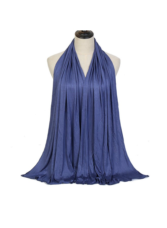 Solid Color Mercerized Cotton Headscarf In The Plain Versatile Jersey Scarf In Southeast Asia - Image 4