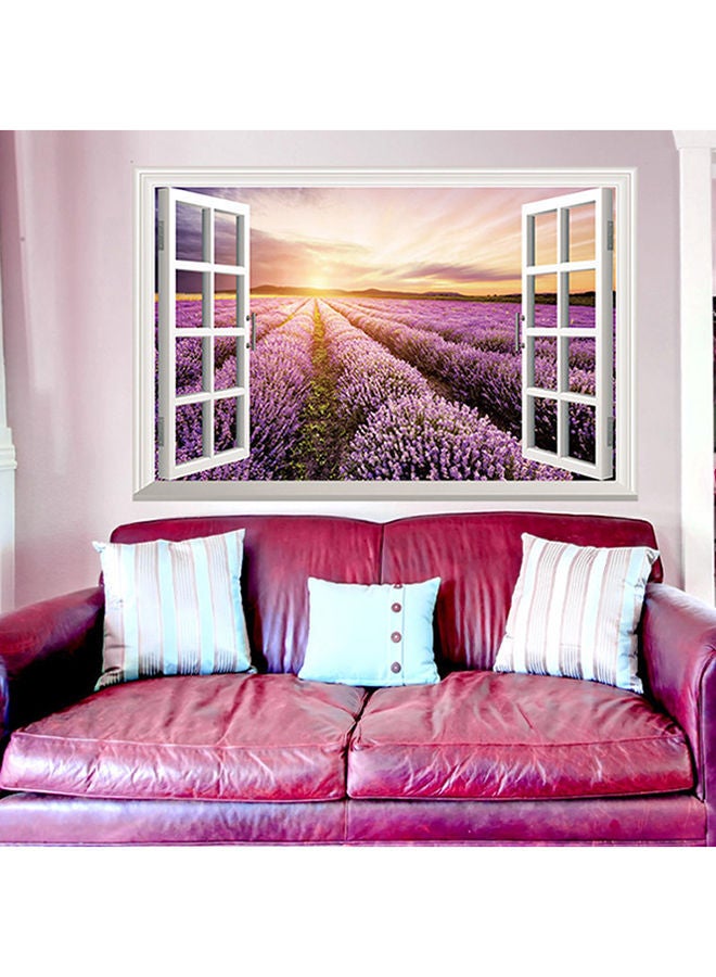 NIBEMINENT Lavender Sea Wall Sticker Multicolour 90x60cm - Image 3
