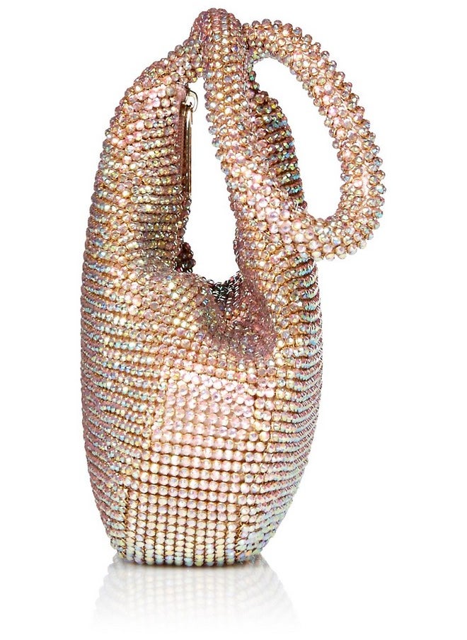 Jessica McClintock Staci Mesh Wristlet Pouch Pink  - Image 3