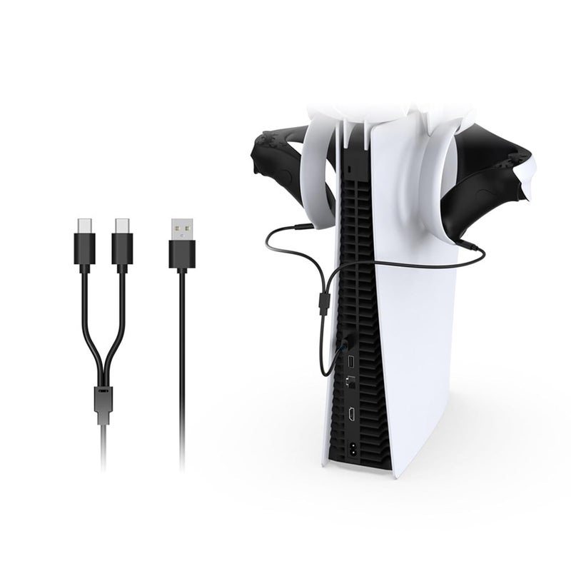 eWINNER 2 in 1 Charger Cable for Playstation 5 for PS VR2 for Type C Interface for Wireless Handle for VR Gaming Controller Charge Accessories - Image 1