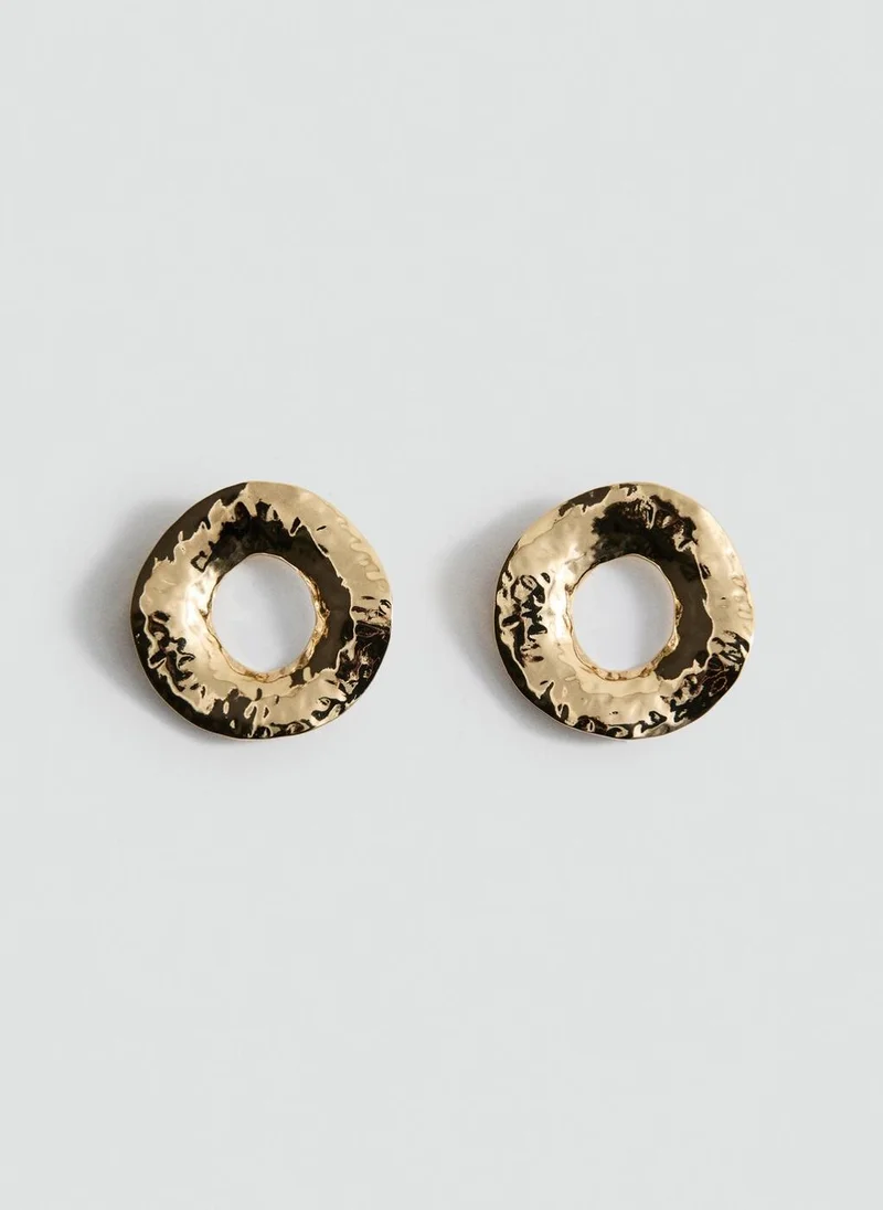 مانجو Earrings with round relief