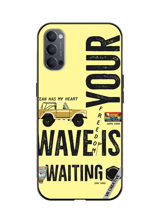 VR CREATIVE Protective Case Cover For Oppo Reno4 Pro 5G Your Wave Is Waiting Design Multicolour - Image 1