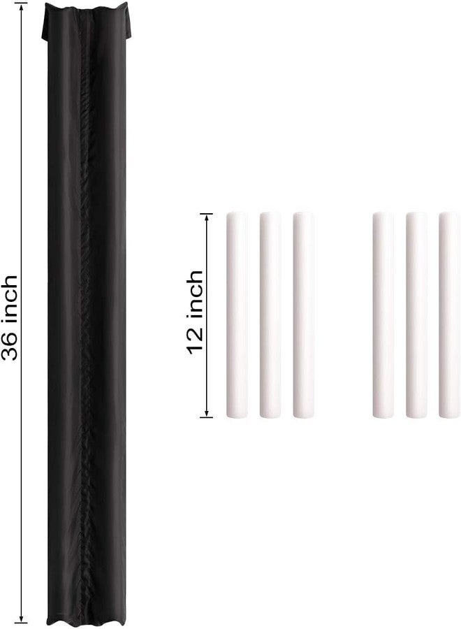 MUOVE Door Draft Stopper,Under Door Blocker Size of MUOVE Adjustable Size from 32" to 36"，Cover Gap Up to 1.4"，Air Door Guard Sound Blocker Door Sweep, Water-Proof, Winter-Proof, Block Light，Energy Saving - Image 3