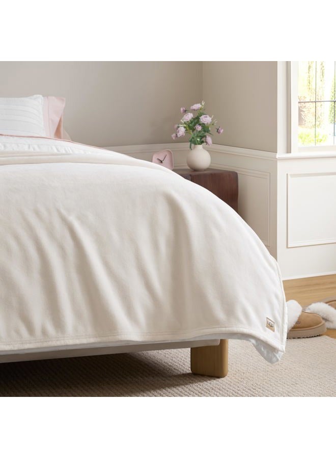 UGG Coco Fleece Blanket for Bed Queen Size – Luxury Cozy Room Decor, Soft Warm Winter Bedding, Heavy Blanket & Queen Blanket for Bed, Gifts for Teens and Women - Snow - Image 4