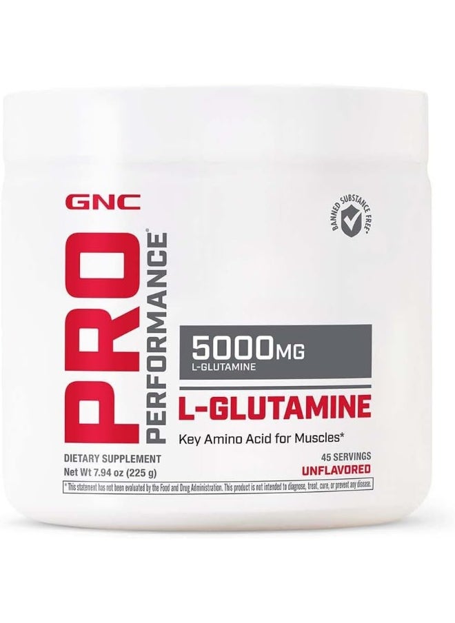 GNC Pro Performance L-Glutamine 5000 Mg Unflavored 45 Servings  - Image 1