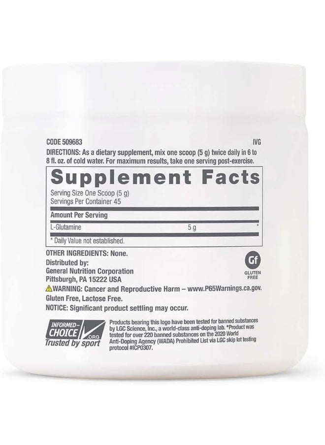 GNC Pro Performance L-Glutamine 5000 Mg Unflavored 45 Servings  - Image 2