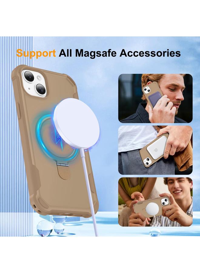 اس-توب جراب هاتف مقاوم للصدمات من Yingcai Gears MagSafe Holder لهاتف iPhone 14 Plus - Image 5