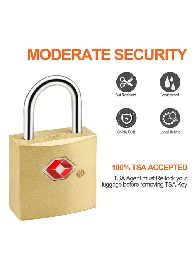 4pcs TSA Approved Travel Luggage Padlocks Black Green Yellow Red Anti Theft Security Locks - Image 5