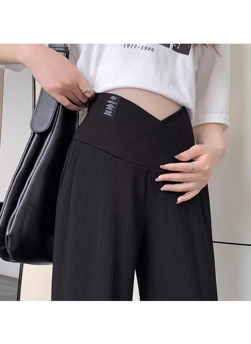 RedMapleTEK Maternity Outerwear, Wide Leg Pants, Low Waist  - Image 2