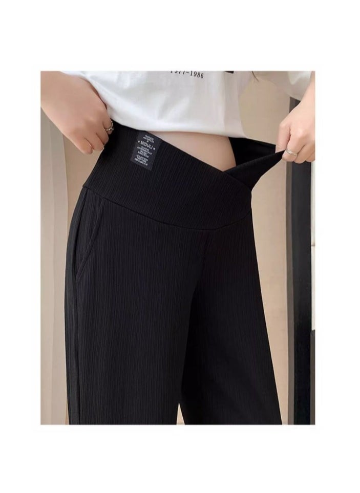 RedMapleTEK Maternity Outerwear, Wide Leg Pants, Low Waist  - Image 4