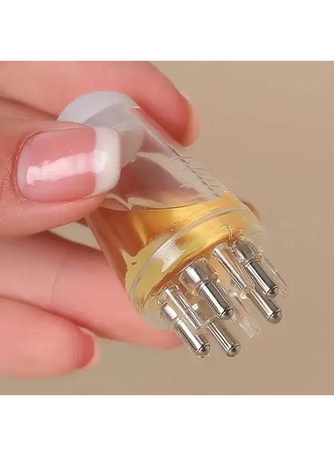 1pc White Scalp Massage Comb Hair Growth Roller Ball Foldable Travel Friendly - Image 2
