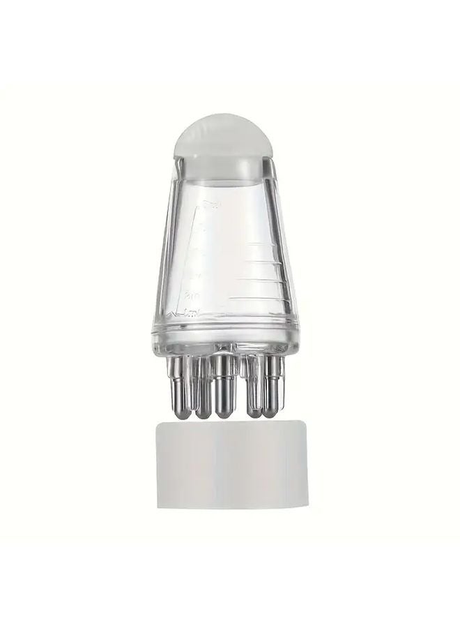 1pc White Scalp Massage Comb Hair Growth Roller Ball Foldable Travel Friendly - Image 1