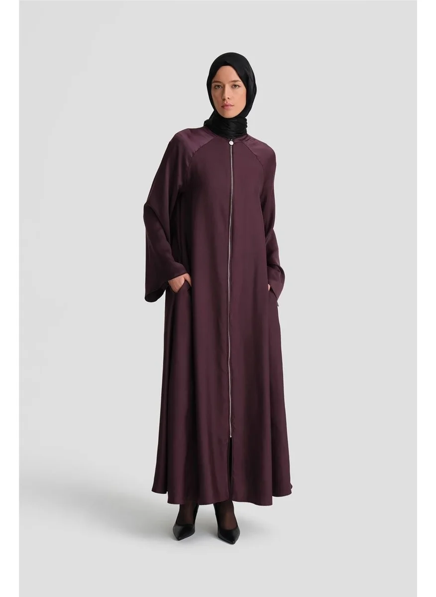 ARMINE Fabric Mix Abaya 24K8900 Purple