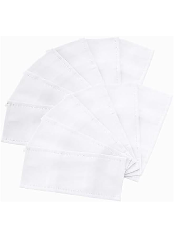 Arabest White Blackout Band for 24 Grommets on Living Room/Bedroom/Kitchen Curtains, 12 Panels, Tab Top Light Blocking Belt for Grommets on Drapes, 5 by 11  - Image 1