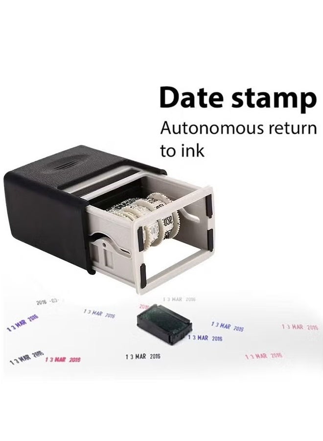 HY Portable Mini Words Wheel Scrapbooking Supplies Stamping Account Roller Seal DIY Office Supplies Mud Set Date Seal Date Stamps (No Ink) - Image 3