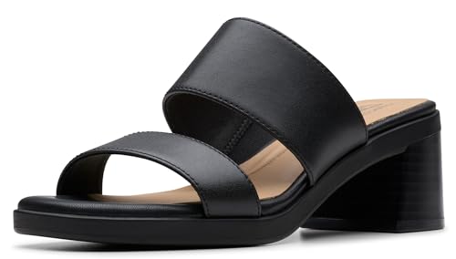 Clarks Women Jaylan Dusk Black Leather 7.5 Medium - Image 1