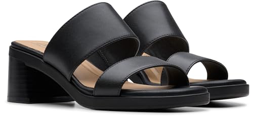 Clarks Women Jaylan Dusk Black Leather 7.5 Medium - Image 2