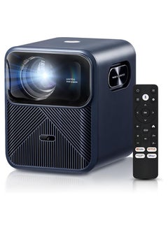 wanbo Upgraded Mozart 1 Pro 4K Supported Projector with Android TV 11, 1200 ANSI Smart Projector with WiFi and Bluetooth. 16W Speakers, Auto Focus & Keystone, Home Outdoor Projector with Netflix 10000+ Apps  - Image 1