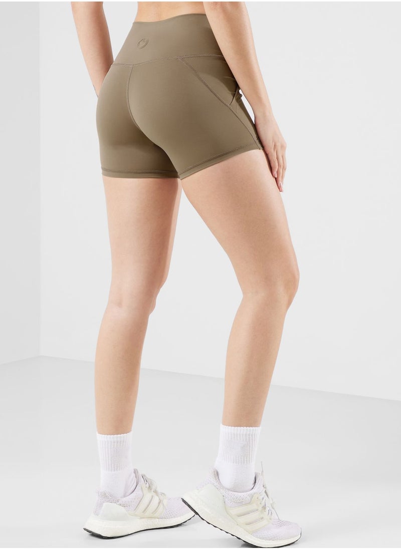 KAWN.YOGA - High Waist Contour Seamless Shorts - Image 1