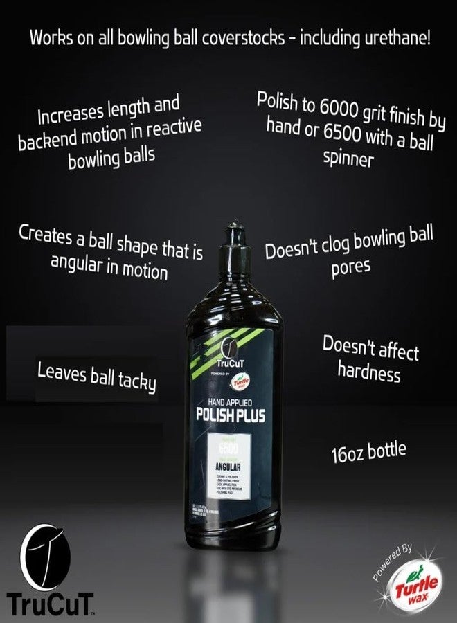 Creating the Difference TruCut Hand Applied Polish Plus Bowling Ball Polish | Powered by Turtle Wax | 6500 Finish Grit | Angular Ball Motion – Cleans & Polishes (16 oz) - Image 2