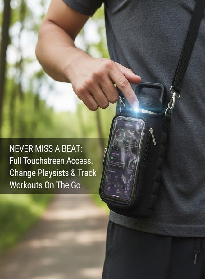 Crazeal Magnetic Gym Bag for Men & Women - Water Bottle Holder, Crossbody Strap, Touchscreen Pocket & Creative Storage - Perfect for Gym, Running, Travel & Fitness Essentials - Image 4