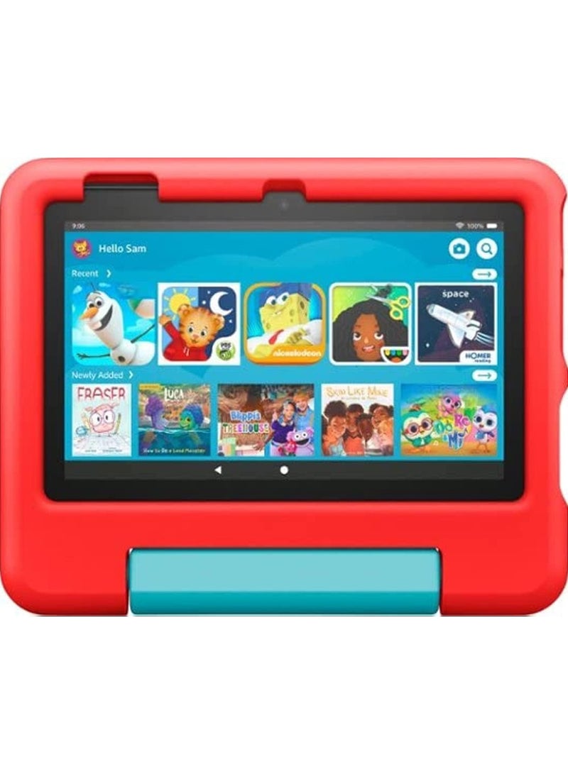 Kids 7 Kids tablet, 7" Display ages 3-7 Kids Edition 16 GB (Latest version)red - Kid-Proof Case.Tablet premium version - Image 1
