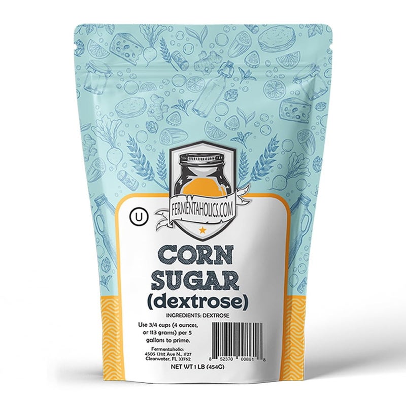 Corn Sugar Dextrose Bottling Priming Sugar 1 lb Highly Fermentable Natural Sweetener Ideal for Priming Brewing